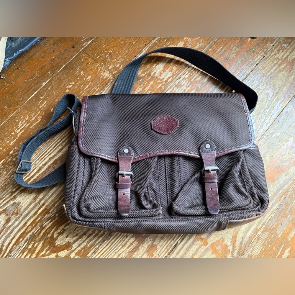 Filson Passage Briefcase/ Messenger Bag with Leather Trim